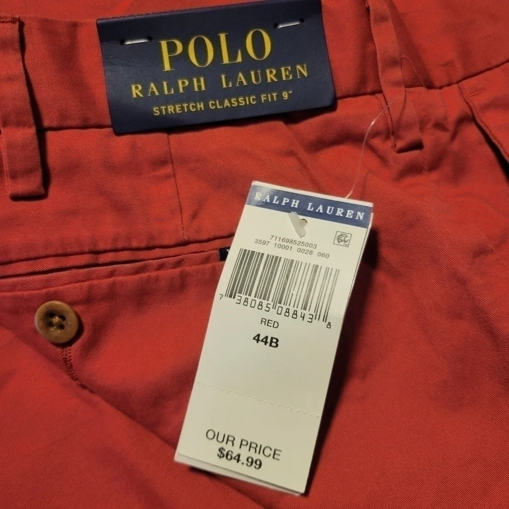 Polo Ralph lauren NWT men's shorts size 44B.